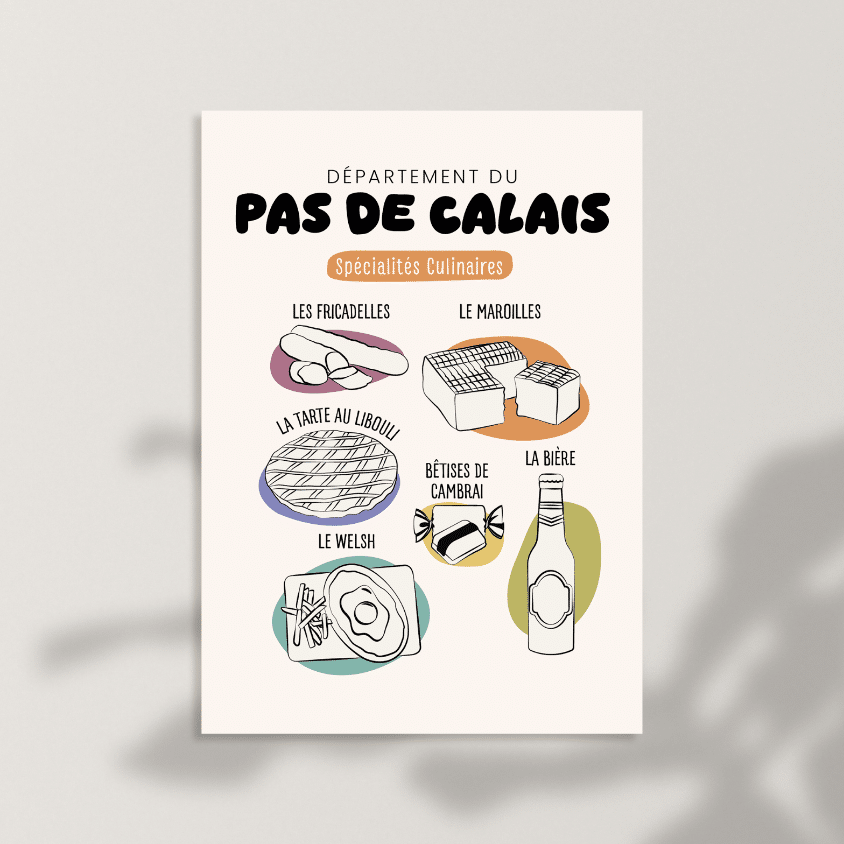 Affiche Pas de Calais Colorée – Image 2